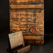 Икона "Св. Пророк Илья и ворон"+ подставка — фотография 5