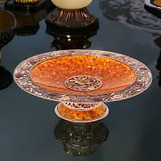 Сувенирное блюдо из янтаря — фотография 1