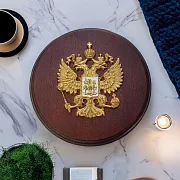 Плакетка «Гербовая» на деревянной основе в подарок — фотография 1