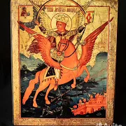 Икона "Арх. Михаил - предводитель святого воинства — необычный подарок — фотография 4