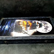 На память: Нарды под стеклом «Корабль Призрак» — фотография 7