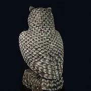 На память: Скульптура «Филин» из кальцита, 130×140×255 мм — фотография 2