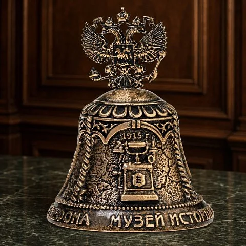 Бронзовый колокольчик «Музей истории телефона» — необычный подарок