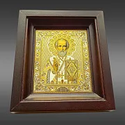 Икона Николая Чудотворца. Златоуст — оригинальный подарок — фотография 2