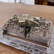 Ручная работа: Диорама «Битва на реке Сомме», бронза и ясень, 1:35 — фотография 1