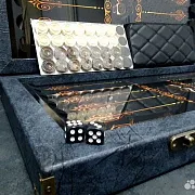 Подарочные нарды под стеклом «Золотая классика» — фотография 9