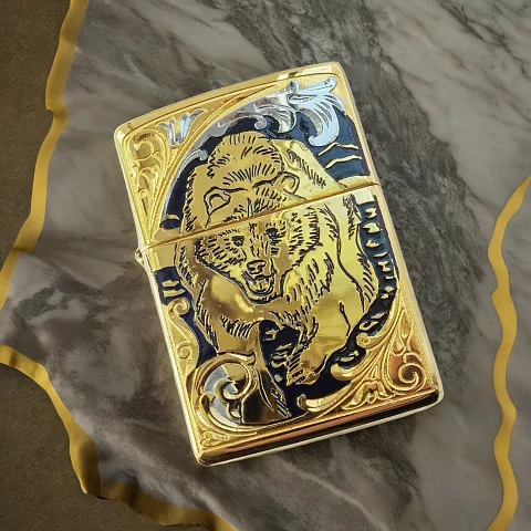 Зажигалка Zippo оригинал "Медведь" № 3 — необычный подарок