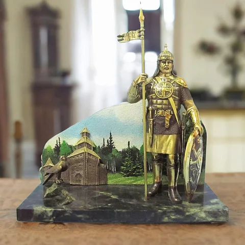 Композиция «Русь изначальная» (Витязь) из бронзы — красивый подарок