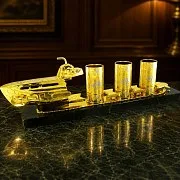 На память: Водочный набор на троих "Морской". Златоуст — фотография 1