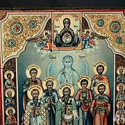 Икона "Собор целителей, чудотворцев " — фотография 3