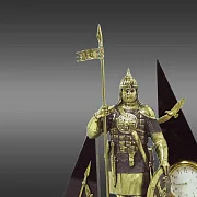 Часы «Русский витязь» с яшмой и долеритом — оригинальный подарок — фотография 2