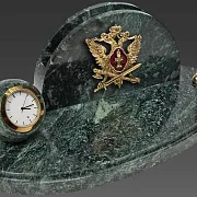 Часы «Престиж» с гербом УИС и подставками — необычный подарок — фотография 2