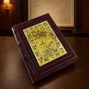 Книга в кожаном переплете «Бар-путеводитель по коктейлям» — фотография 1