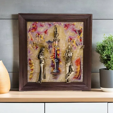 Ключница «Пара. Осень» с бронзой и подсветкой